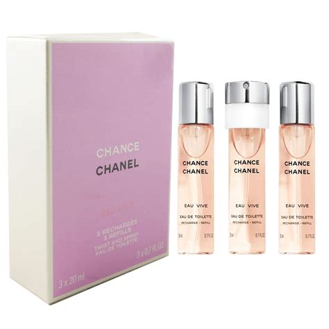 chanel chance twist and spray set|chanel chance 20ml refill.